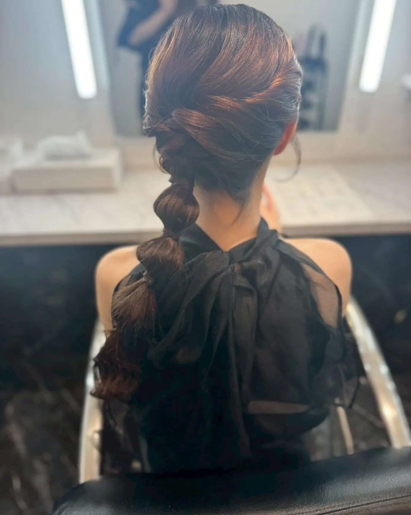 サイドタマネギヘア