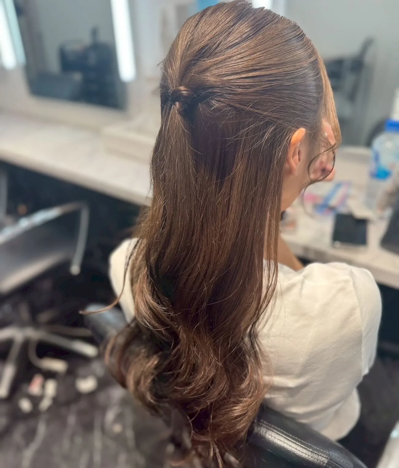 シンプルハーフアップ🐈‍⬛