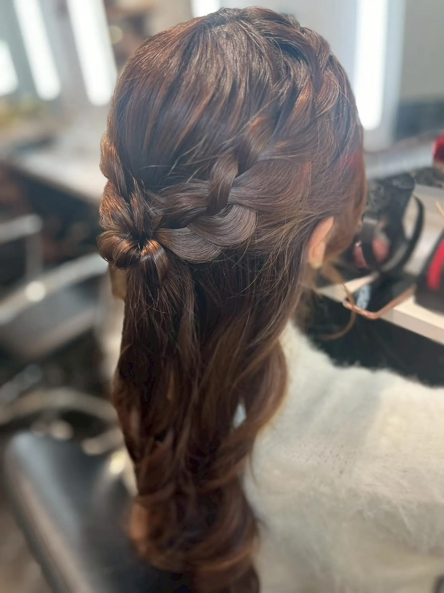 編みこみハーフアップ🌺