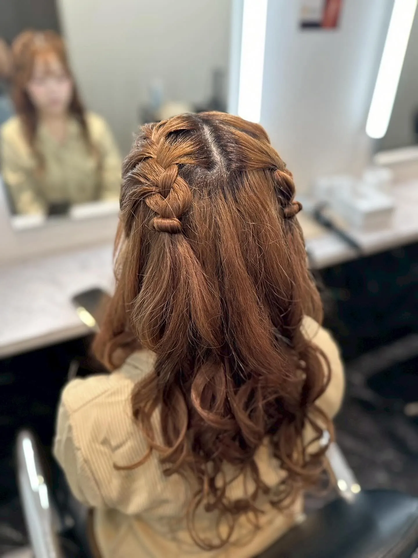 編みこみハーフツイン🍬