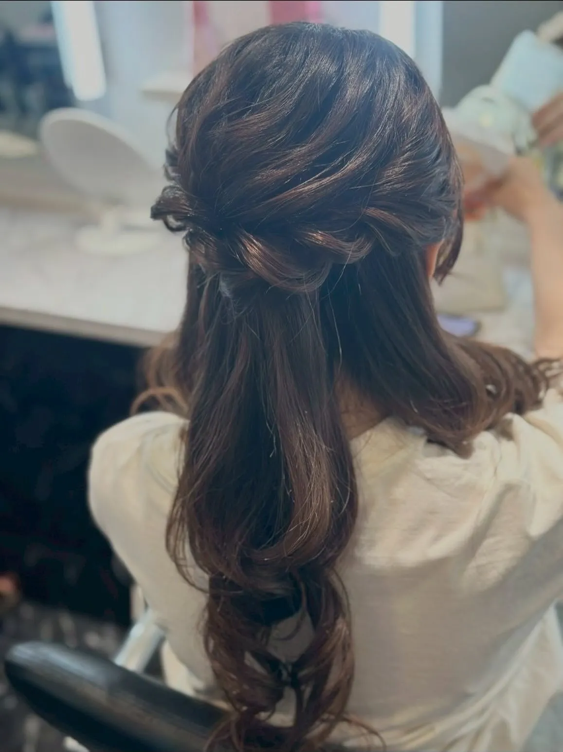 ハーフアップ🐰